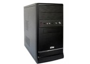 Case STM Micro 802 mATX Mini Tower 400W (12см fan), Black, 8cm case fan