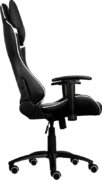 Кресло для геймера Aerocool AC120-BW , черно-белое, до 150 кг, размер, см (ШхГхВ) : 70х55х124/132