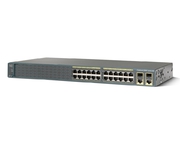 Коммутатор Управляемый Cisco - Catalyst 2960 Plus, Layer 2, 8-PoE, 24-10/100Mb, 2-combo-1GbE, ROM-64MB, RAM-128MB, LAN Lite, SNMP, telnet, CLI, rack mount, Серый, WS-C2960+24LC-S