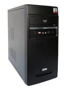 Case STM Micro 804 mATX Mini Tower 450W (12см fan), Black, 8cm case fan, 1xUSB3.0