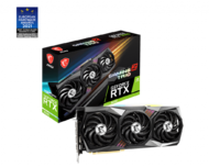Видеокарта MSI NVIDIA GeForce RTX 3080, RTX 3080 GAMING Z TRIO 10G LHR, 10ГБ, GDDR6X, LHR, Ret